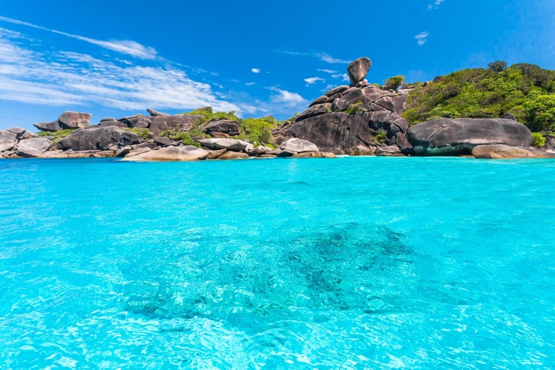 Hidden beaches of Similan Islands, offering serene and secluded spots for relaxation.