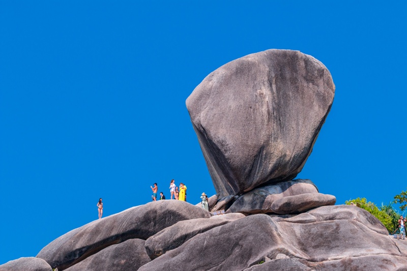 Underwater reef at Similan Islands, a popular destination for diving and marine life exploration.