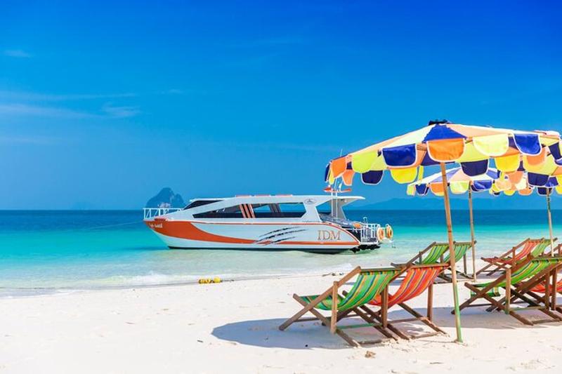 A luxury yacht floating on the crystal-clear waters near a tropical island, perfect for a relaxing d